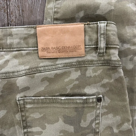 Zara Olive Denim Pants - Picture 10 of 13